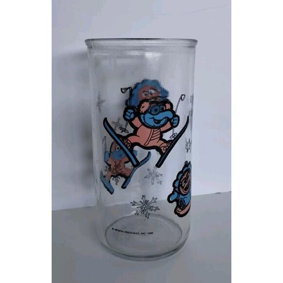 1989 The Muppet Babies Kraft Vintage Jelly Jar Glass - Gonzo and Animal - Picture 2 of 5